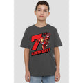 Charcoal - Back - Iron Man Childrens-Kids 7th Birthday T-Shirt