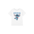 White - Front - Lilo & Stitch Childrens-Kids Clutching Hearts T-Shirt