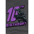 Charcoal - Lifestyle - Black Panther Childrens-Kids 10th Birthday T-Shirt