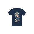 Navy - Front - Captain Marvel Mens Be Merry Be Bright T-Shirt