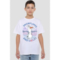 White - Back - Frozen Childrens-Kids Olaf Snowflakes And Smiles T-Shirt