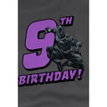 Charcoal - Lifestyle - Black Panther Childrens-Kids 9th Birthday T-Shirt