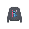 Charcoal - Front - Lilo & Stitch Unisex Adult Covered In Kisses Sweatshirt