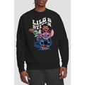 Black - Back - Lilo & Stitch Unisex Adult Character Montage Sweatshirt