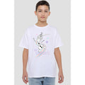 White - Back - Frozen Childrens-Kids Be Unique Olaf Rainbow T-Shirt