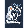 Navy - Lifestyle - Frozen Childrens-Kids Chillin Like Olaf 10th Birthday T-Shirt