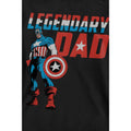 Black - Lifestyle - Captain America Unisex Adult Legendary Dad Sweatshirt