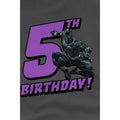 Charcoal - Lifestyle - Black Panther Childrens-Kids 5th Birthday T-Shirt