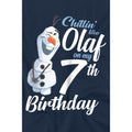 Navy - Lifestyle - Frozen Childrens-Kids Chillin Like Olaf 7th Birthday T-Shirt