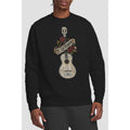 Black - Back - Coco Unisex Adult Recuerdame Famous Guitar Ernesto Sweatshirt