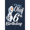 Navy - Lifestyle - Frozen Childrens-Kids Chillin Like Olaf 6th Birthday T-Shirt