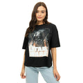 Black-Grey-White - Side - Star Wars Womens-Ladies Darth Vader Oversized T-Shirt