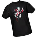 Black-White-Red - Front - Batman Mens Joker & Harley Cotton T-Shirt