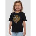 Black - Back - Beauty And The Beast Childrens-Kids Beast Head T-Shirt