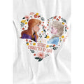 White - Lifestyle - Frozen Childrens-Kids Sisters Connected By Love Elsa Anna Valentine`s Day T-Shirt