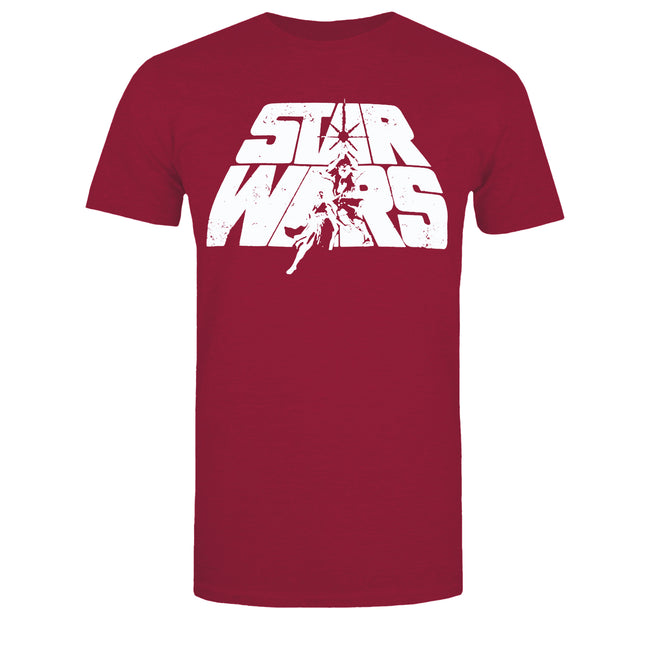 Star Wars Mens Retro Logo Cotton T-Shirt