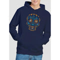 Navy - Back - Coco Mens Day Of The Dead Miguel Dante Colourful Skull Hoodie