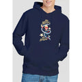 Navy - Back - Captain Marvel Mens Be Merry Be Bright Hoodie