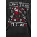 Black - Lifestyle - Deadpool Mens Coming To Town Hoodie