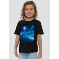 Black - Back - Frozen Childrens-Kids Magical Light Elsa T-Shirt