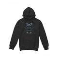 Black - Front - Black Panther Mens Costume Hoodie