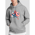 Sport Heather - Back - Captain America Mens Holiday Outfit Hoodie