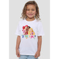 White - Back - Disney Princess Childrens-Kids Be True, Be You Ariel Moana Rapunzel T-Shirt