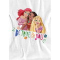 White - Lifestyle - Disney Princess Childrens-Kids Be True, Be You Ariel Moana Rapunzel T-Shirt