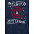 Navy - Lifestyle - Captain America Mens Shield Hoodie