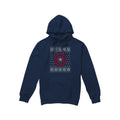 Navy - Front - Captain America Mens Shield Hoodie