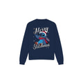 Navy - Front - Lilo & Stitch Unisex Adult Merry Stitchmas Sweatshirt