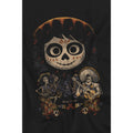 Black - Lifestyle - Coco Childrens-Kids Ernesto Miguel Hector Painted Poster With Skull T-Shirt