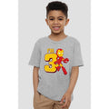 Sport Heather - Back - Iron Man Childrens-Kids Cute 3rd Birthday T-Shirt