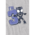 Sport Heather - Lifestyle - Black Panther Childrens-Kids Cute 3rd Birthday T-Shirt