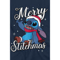 Navy - Lifestyle - Lilo & Stitch Childrens-Kids Merry Stitchmas T-Shirt