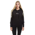 Black - Side - Disney Womens-Ladies Rainbow Logo Hoodie