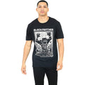 Black - Side - Black Panther Mens Linocut T-Shirt