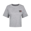 Grey - Front - MTV Womens-Ladies Logo Boxy Crop T-Shirt