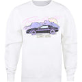 White-Purple - Front - Knight Rider Womens-Ladies Turbo Booster Sweatshirt