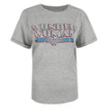 Sports Grey-Blue - Front - Wonder Woman Womens-Ladies Retro T-Shirt