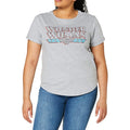 Sports Grey-Blue - Side - Wonder Woman Womens-Ladies Retro T-Shirt