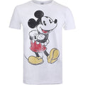 White-Black-Red - Front - Disney Mens Mickey Mouse Vintage T-Shirt