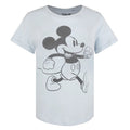 Sky Blue - Front - Disney Womens-Ladies Mickey Mouse T-Shirt