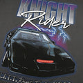 Dark Charcoal - Side - Knight Rider Womens-Ladies K.I.T.T 2000 Oversized T-Shirt