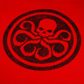 Red - Side - Marvel Mens Hydra Logo T-Shirt