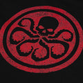 Black - Side - Marvel Mens Hydra Logo T-Shirt