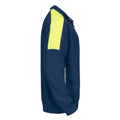 Navy-Yellow - Back - Projob Mens Sweatshirt