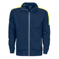 Navy-Yellow - Front - Projob Mens Sweatshirt