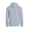 Grey Melange - Back - Clique Mens Basic Full Zip Hoodie