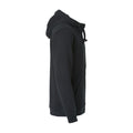 Black - Side - Clique Mens Basic Full Zip Hoodie